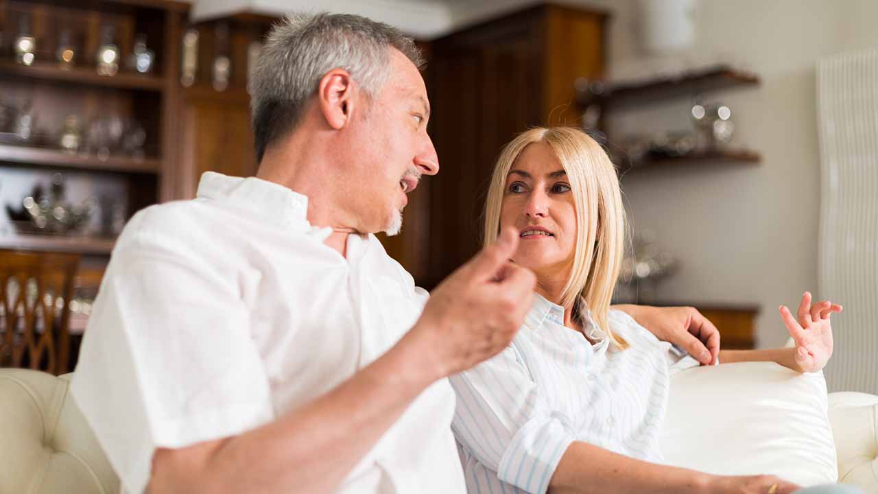 couple providing each other with some feedback.